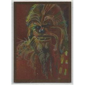 STAR WARS ' GALAXY series 7 ' BRONZE ' FOIL CARD # 5 CHEWBACCA ( 2012 )
