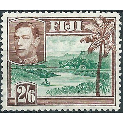 Fiji 1938 SG265 2/6d Green & Brown Mounted Mint ....