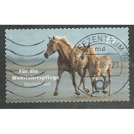 GER 2007 €0.55 +25(S/A) ' PETS -HORSES' FINE USED (EBID51-286)