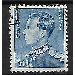 BELGIUM 1936 KING LEOPOLD III 4F BLUE SG 771 FINE USED
