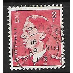 BELGIUM 1952 KING BAUDOUIN 2F RED SG 1394 FINE USED
