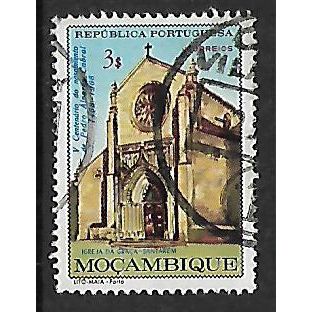 MOZAMBIQUE 1968 PEDRO CABRAL 3E CHURCH OF GRACE SANTAREM SG 597 FINE USED#