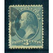 Used 184 3c George Washington Barely Clears M00496