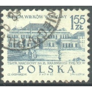 Poland 1965 - 1.55z greenish blue - 700th anniv of Warsaw - used