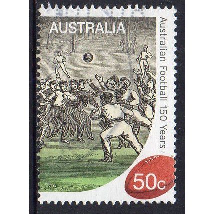 Australia 2008 150 Years of Australian Football 50c Sheet Used