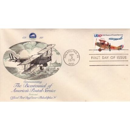 United States 1975 Bicentennial Postal Service FDC Philadelphia cancel VGC