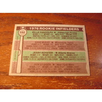 1976 Topps, Rc Infielders, WILLIE RANDOLPH Rc, Pirates #592