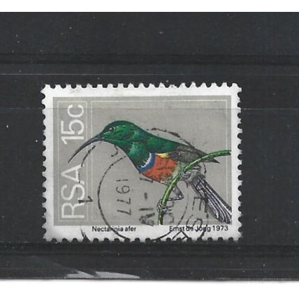 SouthAfrica.SG358 15c Greater Double-collared Sunbird.Fine Used.Sep25l