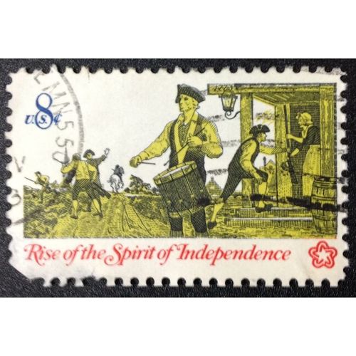 US Stamp #1479 used: 1973 8c Rise of Spirit of Independence, Drummer [2]