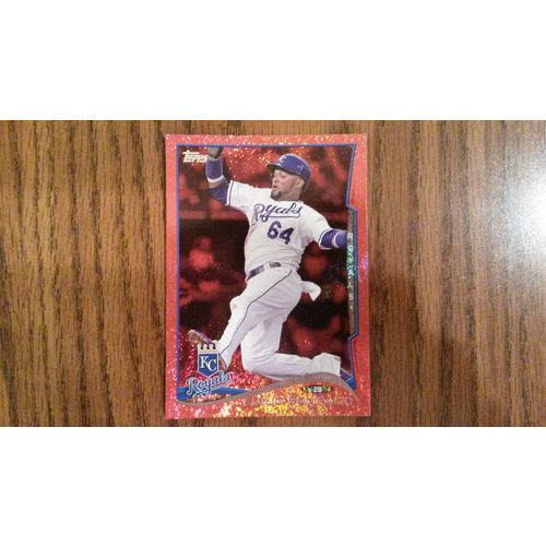 2014 Topps Red Hot Foil Card # 322 Emilio Bonifacio Mint (9) Kansas City Royals