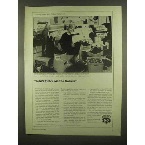 1965 Phillips 66 Petroleum Ad - Geared Plastics Growth