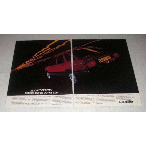 1986 Ford Sierra LX Car Ad - He's Out of Town
