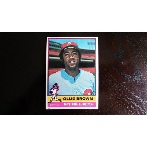 1976 Topps Card # 223 Ollie Brown Very Good (3) Philadelphia Phillies