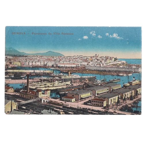 VILLA ROSAZZA, GENOVA, ITALY unused vintage postcard =