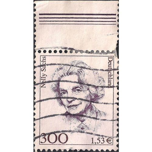 GERMANY, WOMEN, Nelly Sachs, violet 2001, 300 Pf, 1.53€