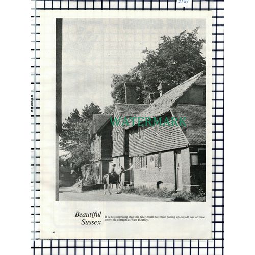 West Hoathly Sussex - 1967 Clipping / Print