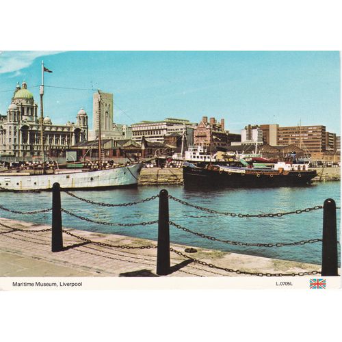 6x4 Continental size printed postcard Liverpool Maritime Museum Lancashire