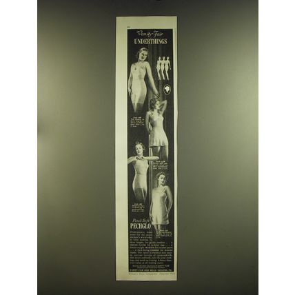 1939 Vanity Fair Lingerie Ad - 568 Tite Pantie, 548R Pantie, 586 Skintite