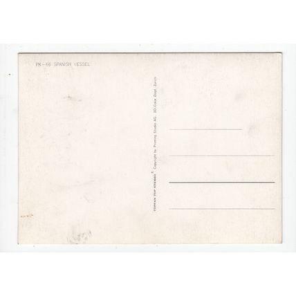 Spanish Ship Lenticular 3D Postcard