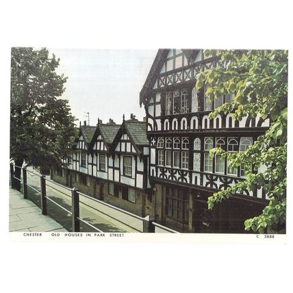 PARK STREET, CHESTER, CHESHIRE. unused vintage postcard . by Judges =