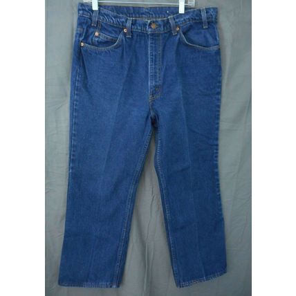 VTG Levi Strauss 517 Jeans 38W x 29L 20517 0217 Orange Tab Rivet Stamping 575