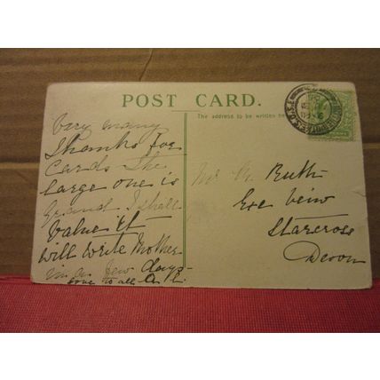 PICCADILLY CIRCUS, LONDON . used antique postcard. 1905 pm #