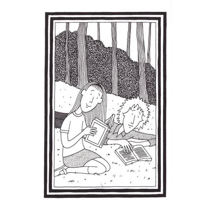 Jacqueline Wilson My Sister Jodie Illustration Book Art Postcard