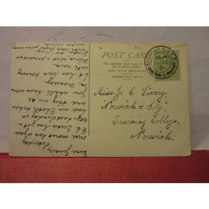 YE PANTILES, TUNBRIDGE WELLS, KENT used antique postcard 1908 pm =