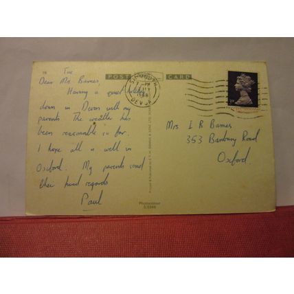 multiview, SIDMOUTH, Devon. used postcard by E T W Dennis 1968 pm =