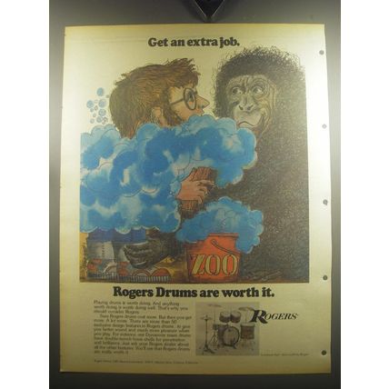 1974 Rogers Drums Ad - Get an Extra Job