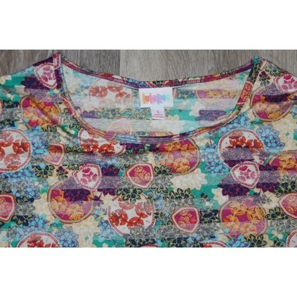 Womens Tunic Top Size Small S LulaRoe Tunic Shirt Cute Floral Design Pattern