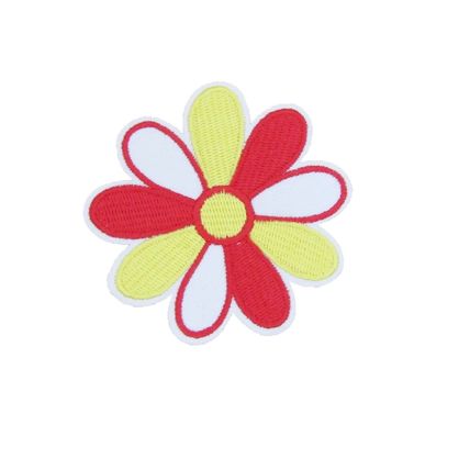 Flower Iron On Patch Flower Badge Decoration Motif Badges 7.5 x 7.5cm Plant P322