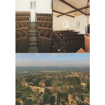 Lincoln Castle The Prison Chapel & Aerial 2x Mint Postcard s