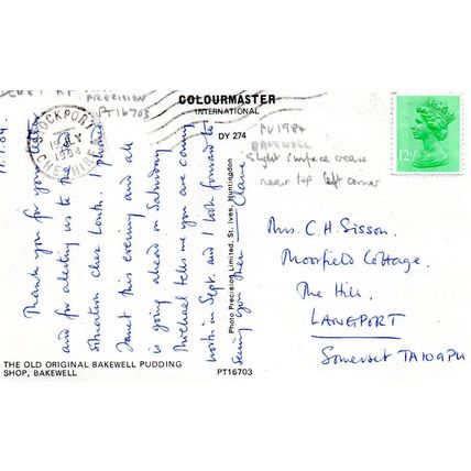 BAKEWELL - The Old Original Bakewell Pudding Shop - Derbyshire Postcard