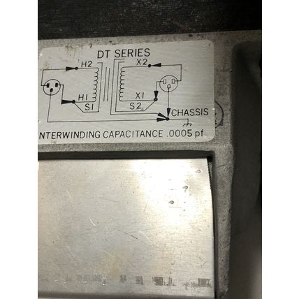 5122084 DELTECH DT50T5 TRANSFORMER 4.2AMP 120VAC 60HZ,EG