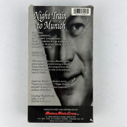 Night Train To Munich VHS Tape Margaret Lockwood Rex Harrison Paul Henreid WWII