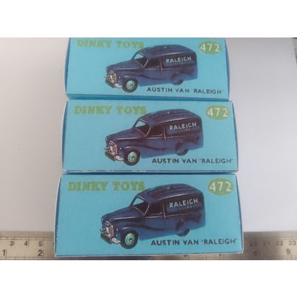 Dinky No472 Austin Van "RALEIGH" Blue - Replica / Repro Box