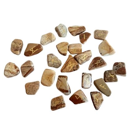 Rune Stones - Bag of 25 Runes Amethyst Sodalite Onyx Quartz Carnelian Aventurine