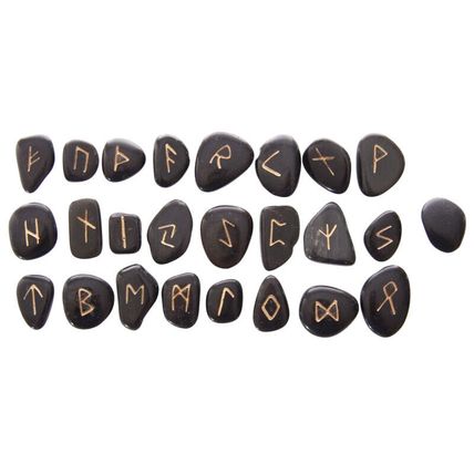Rune Stones - Bag of 25 Runes Amethyst Sodalite Onyx Quartz Carnelian Aventurine
