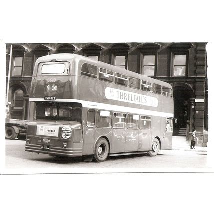 Black & White Photograph of Manchester Corporation Transport - UNB 629