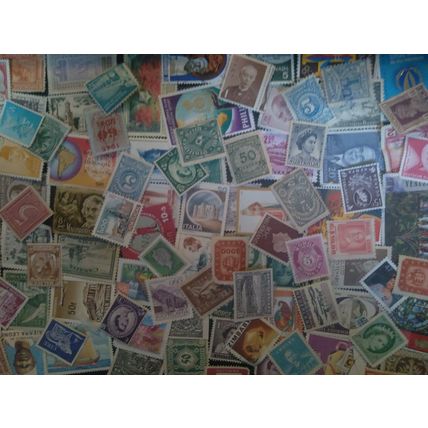 100 WW Used Stamp Lot OG Vintage Antique: 65+ yrs Old! Lowest Internet Price!