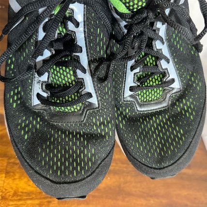 Reebok Men's Running Shoes Size 9 Black Green Low Top Athletic Sneaker