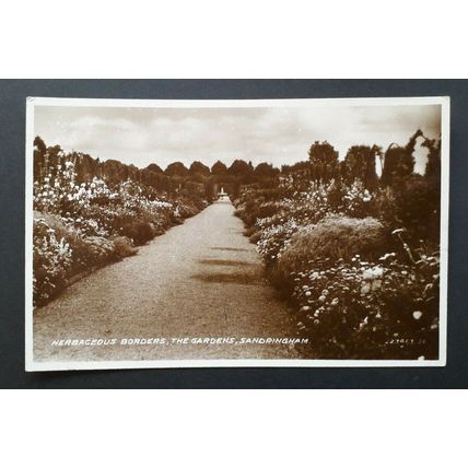 Sandringham, Herbacious Borders, The Gardens - Norfolk postcard