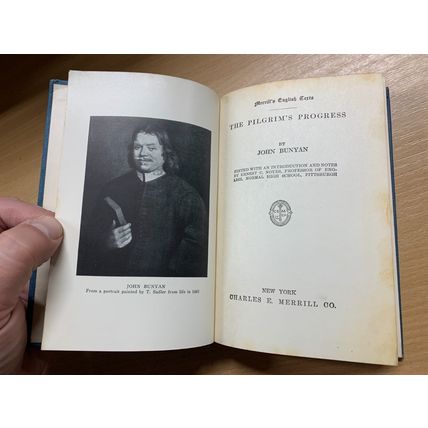 RARE* 1910 JOHN BUNYAN "THE PILGRIM'S PROGRESS" FICTION USA HARDBACK BOOK (P3)