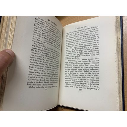 RARE* 1922 ROBERT LOUIS STEVENSON "KIDNAPPED" VOL 9 FICTION ANTIQUE BOOK (P6)