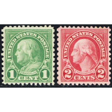 578-79, Mint VF NH 1¢ & 2¢ - SCV $290 * Stuart Katz