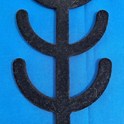 BLACK Flower SCARF HANGER Belt Tie Velvet Holder Closet Organizer Necktie Rack