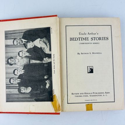 Uncle Arthurs BEDTIME STORIES by Arthur S Maxwell Classic Childrens Two Book Lot