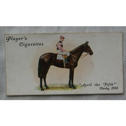 1933 Players Derby & Grand National Winners No. 25 April the Fifth, Derby 1932