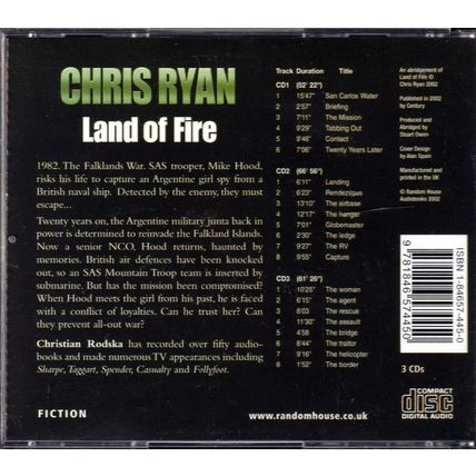 Chris Ryan : Land of Fire (3xCD) Audiobook :.
